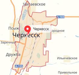 Карта: Черкесск