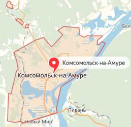 Карта: Комсомольск-на-Амуре